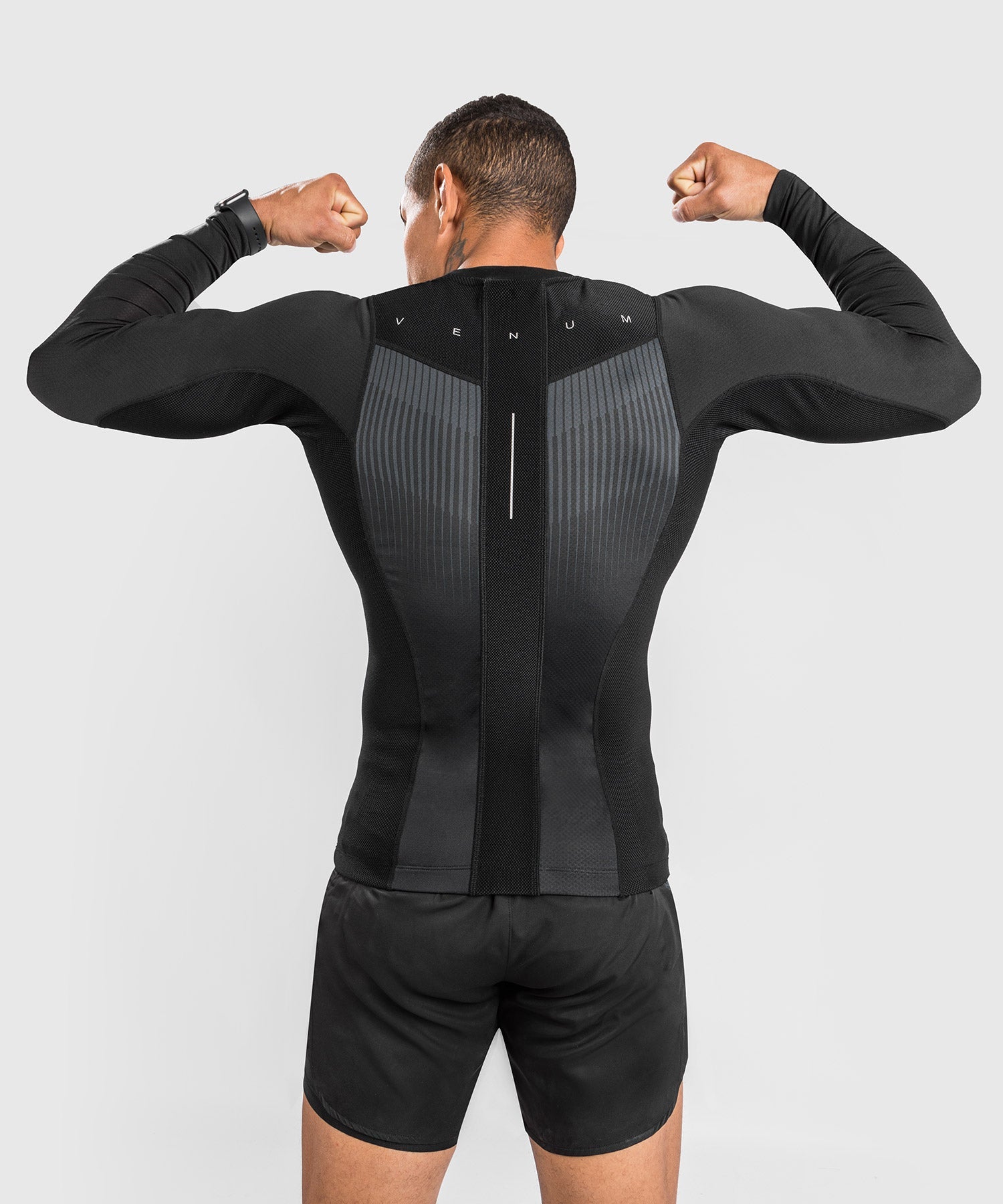 Rashguard Venum Biomecha Manches Longues - Noir/Gris - product-type_T-Shirts de Compression
