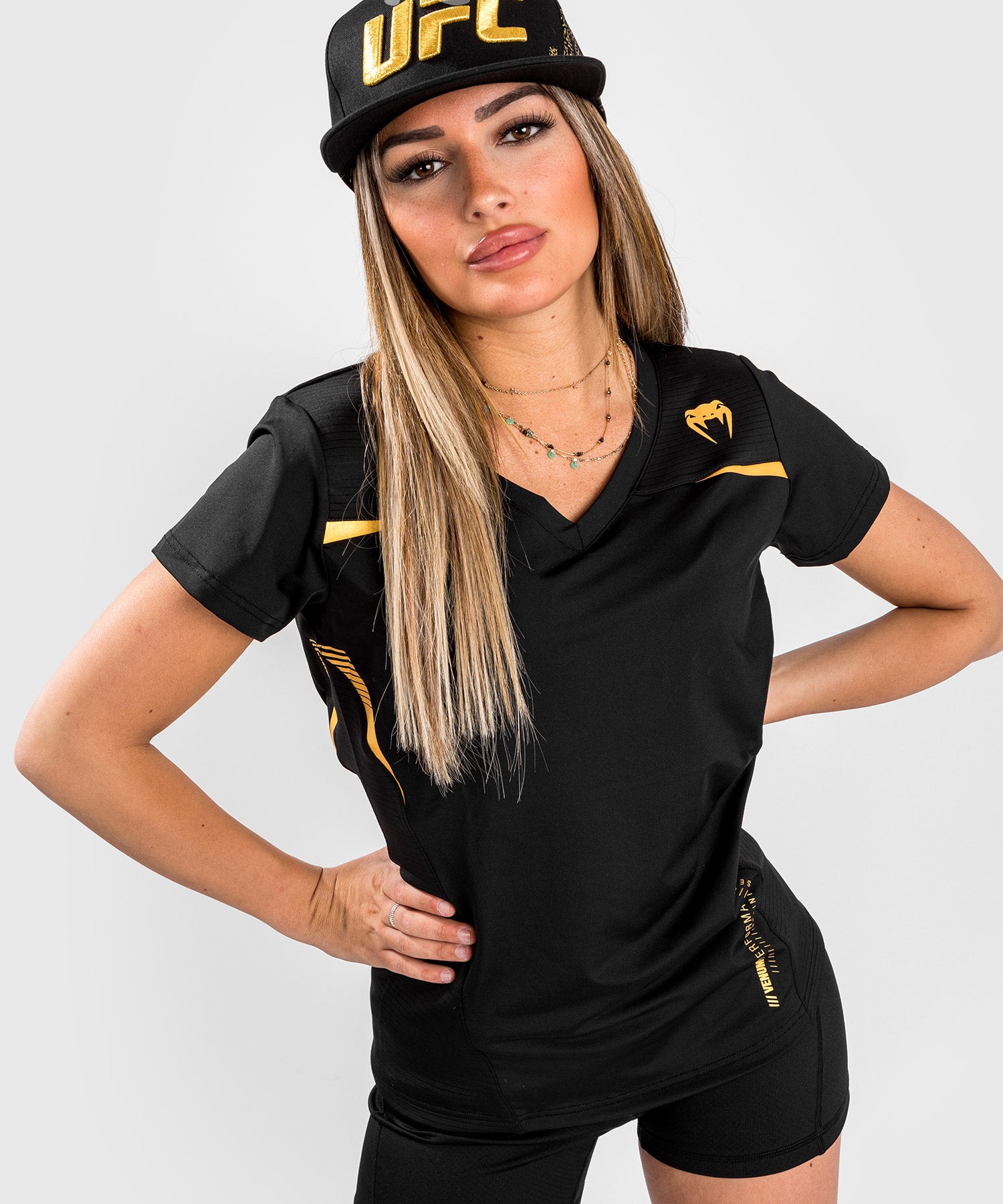 T-shirt Dry Tech Venum Tempest 2.0 – Pour Femmes - Noir/Or - T-shirts