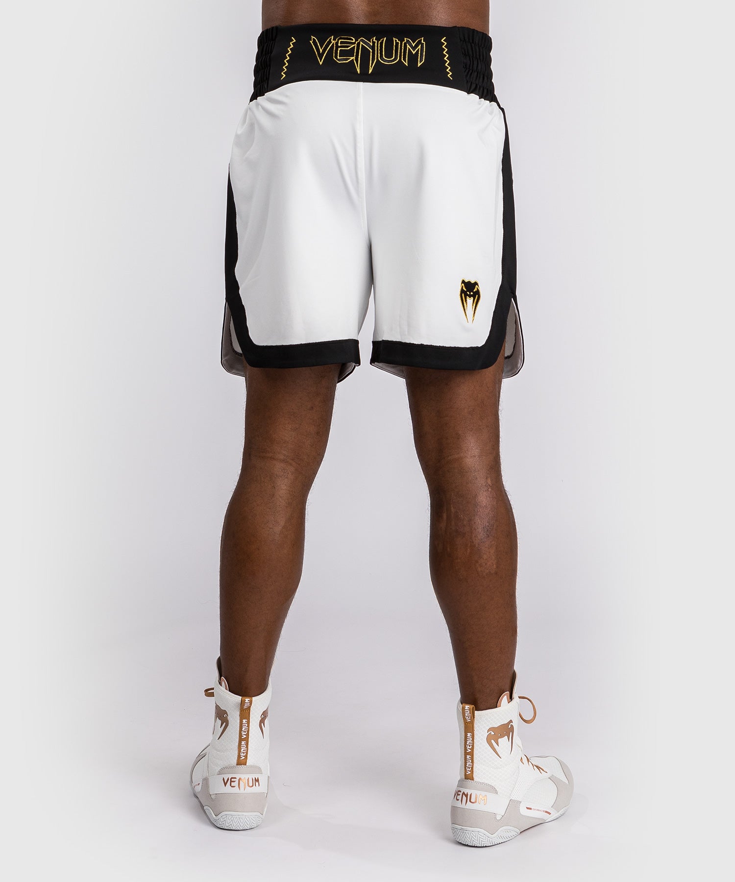 Short de boxe Venum Classic - Blanc/Noir - product-type_Shorts de boxe