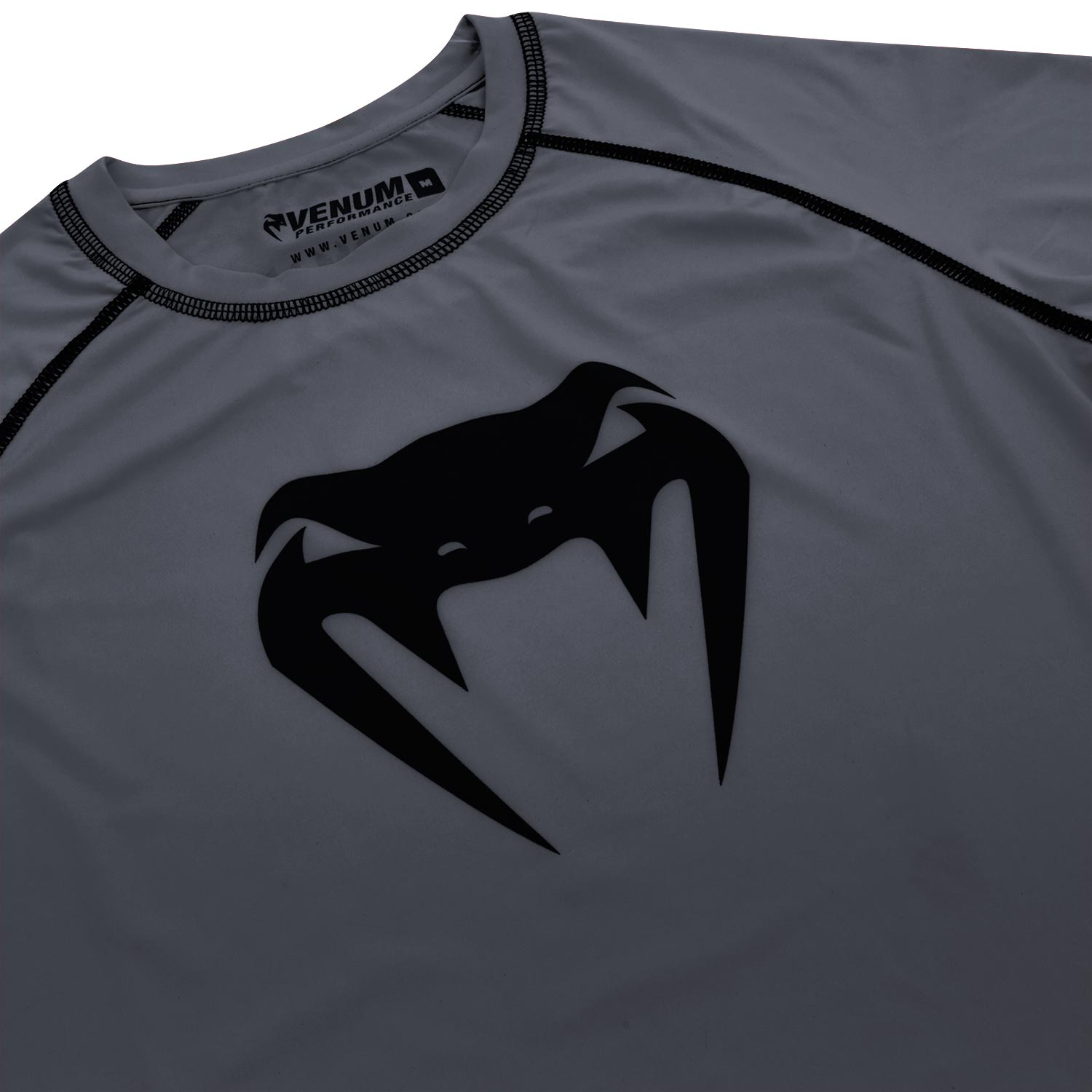 Venum Contender 3.0 Compression T-shirt - Long Sleeves - Heather Grey/Black - product-type_T-Shirts de Compression