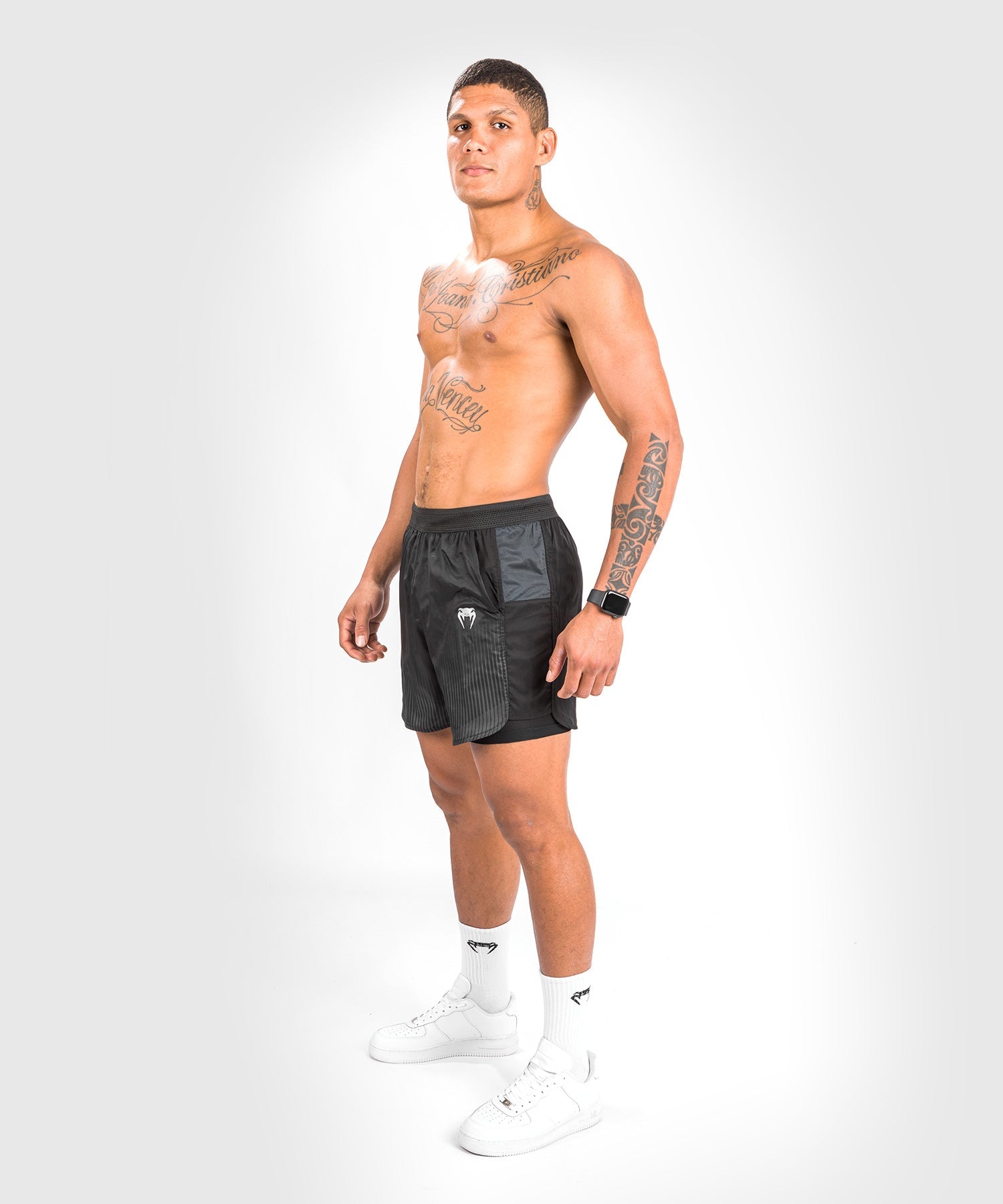 Short d'entraînement Venum Biomecha 2-en-1 - Noir/Gris - product-type_Shorts de training