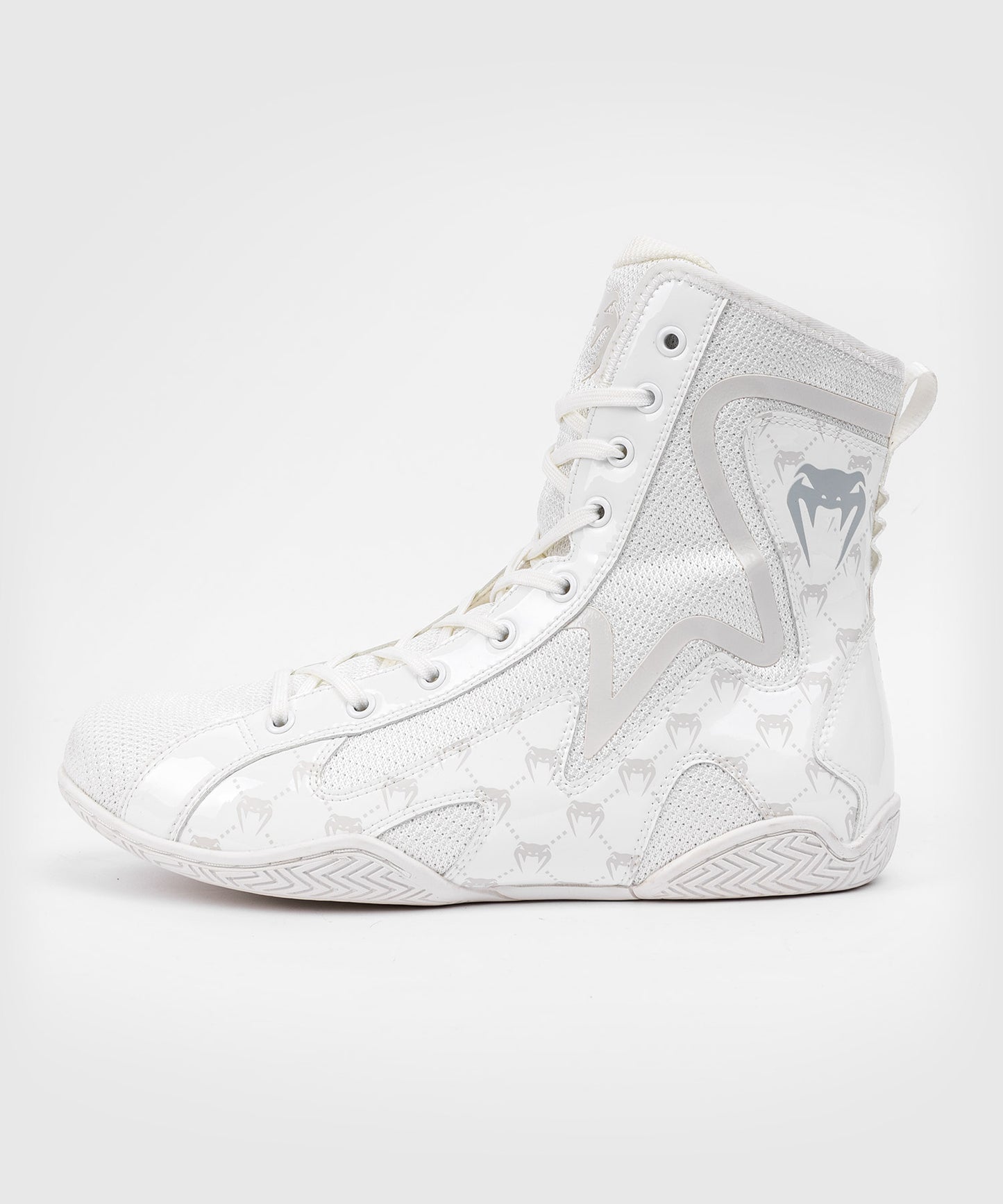 Chaussures de boxe Venum Elite Evo Monogram - Blanc/Blanc Cassé - Chaussures de boxe