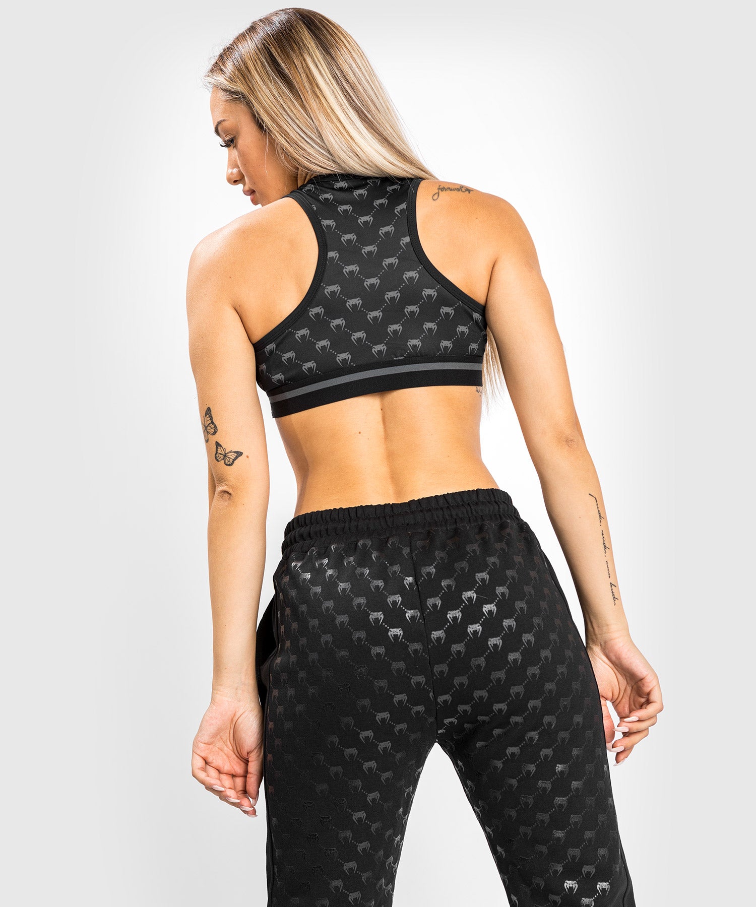 Jogging femme outlet noir et rose